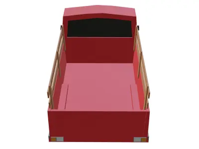 Lowpoly Van truck Free low-poly 3D model