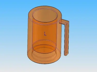 Jug glass mug Free 3D model