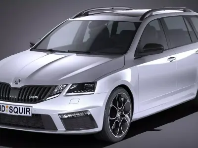 Skoda Octavia Combi RS 2017 3D model