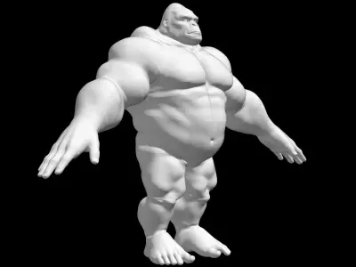 Cartoon Gorilla  3D model