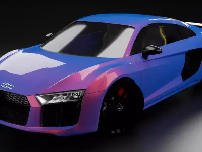 Audi R8 2006 3D model