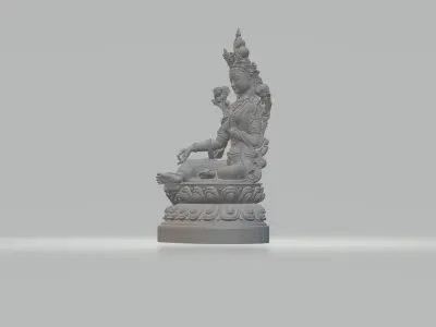 Green Tara Avalokitesvara Bodhisattva 3D print model