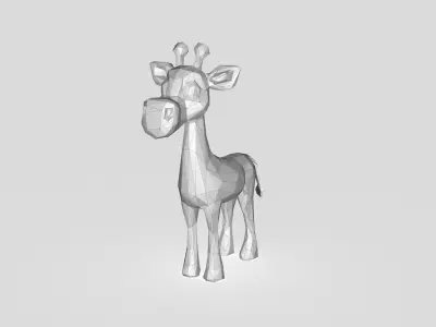 Giraffe Low-poly Low-poly 3D model purchase