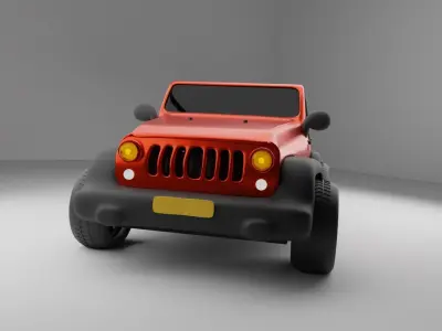 Thar Jeep 3D Model 3D model