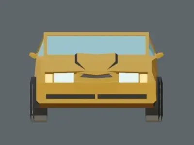 Chevrolet Camaro iroc-z low poly Low-poly 3D model