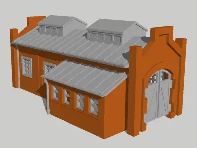 Engine House by Outland Models 3D Printable 3D print model