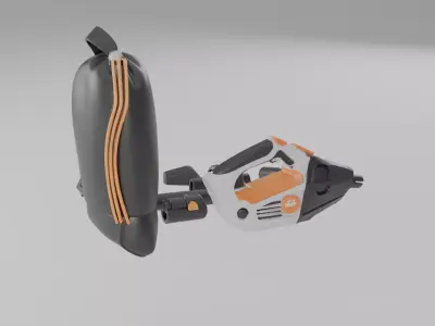 Handheld Electric Vacuum Cleaner 3D Model 3D model
