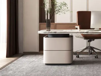 Modern Luxury Home Office 3D model