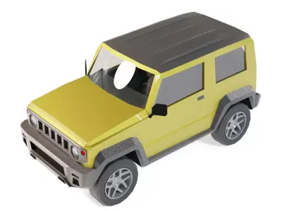 Suzuki Jimny Low-poly 3D model