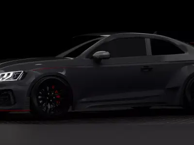 audi rs5 customized blender 3D model