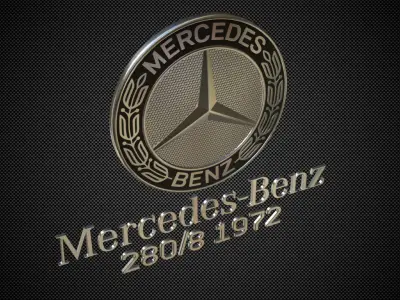 mercedes benz logo 3D model