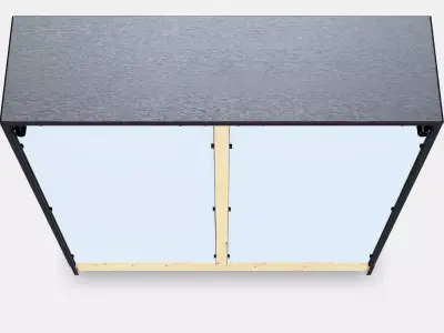 HAVSTA Glass-door cabinet with plinth Low-poly 3D model