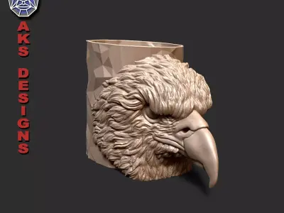 Eagle version 1 Flowerpot 3D print model