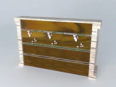 Wall mounted plant rack Free 3D model