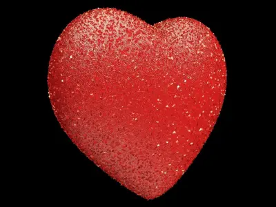 Confetti Heart 3D model