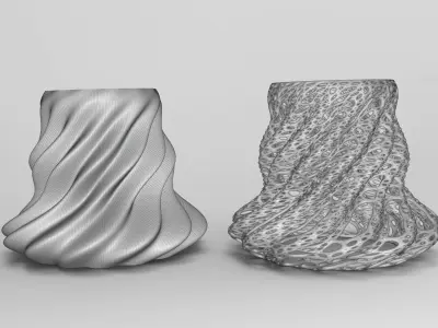 Vase Voronoi 13 3D print model