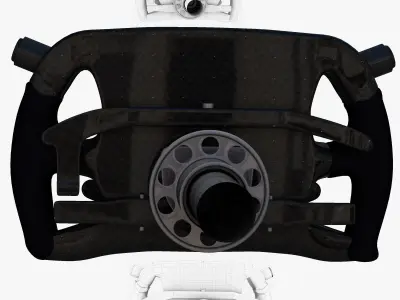 C35 Steering Wheel Low-poly 3D model