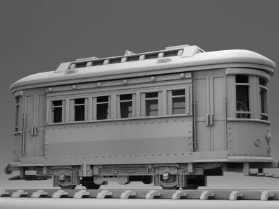 Train car 3D print model