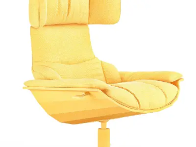 Angel Cerda armchair Low-poly 3D model