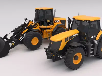 Collection Construction Equipment JCB 3D model