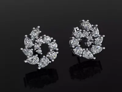Earrings 28 3D print model purchase
