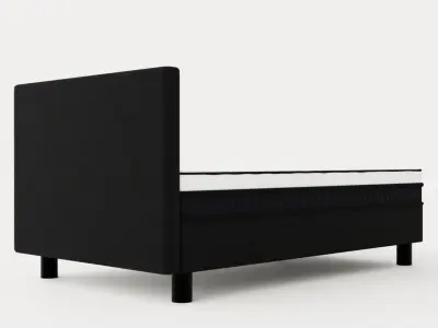 Divine Continental Bed 120x200 Cm Low-poly 3D model