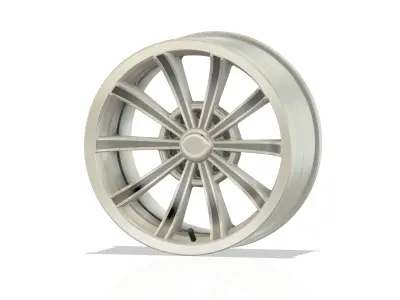 3D printable modern slide wheel with accessories 3D print model