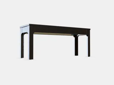 EKEDALEN Bench 1 Low-poly 3D model