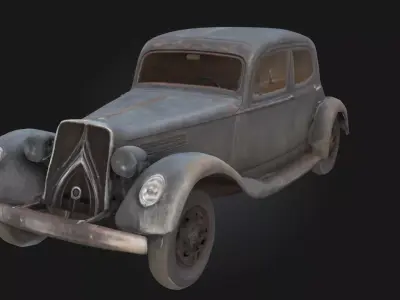 Amphibious Classic  Vintage Dual-Terrain Vehicle 3D model