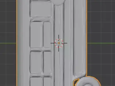 Stylized low-poly 3D model of a classic American school bus 3D print model