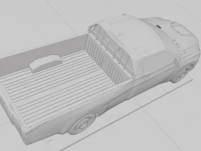 PICKUP TRUCK 3D model 4X4 winyoo 3D model