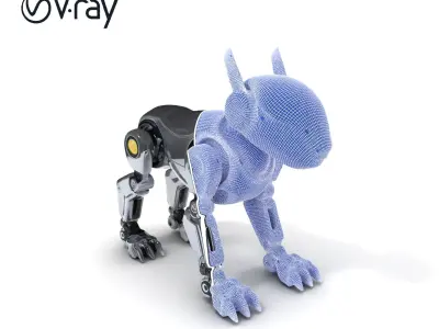 Futuristic Robotic Animal Model Pack for Game and Animation Low-poly 3D model