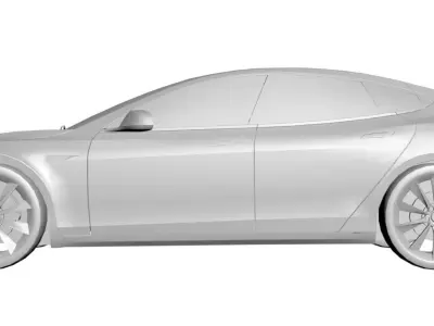 Luxury sports car 3D model