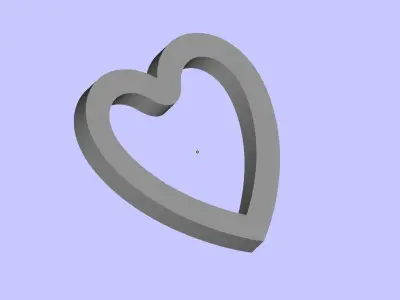 Women s heart ring 3D print model
