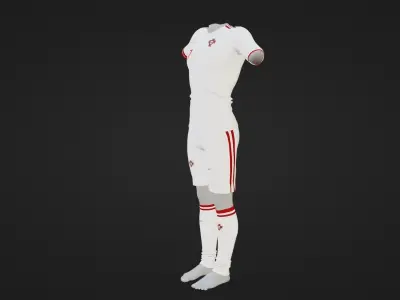 Portugal Sportwear Low-poly 3D model