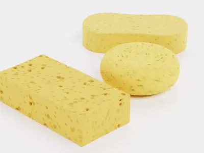 Sponge Collection - Household Cleaning Set 3D model