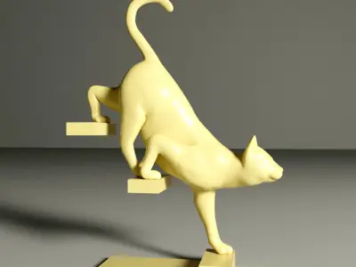 CAT SCULPTURE 3D print model