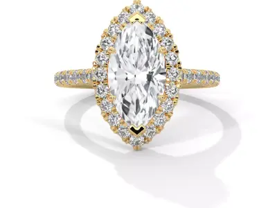 solitaire ring with detail images and 360 render videos 83 3D print model