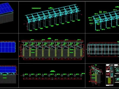356 kWp Solar Project Type 10 3D model