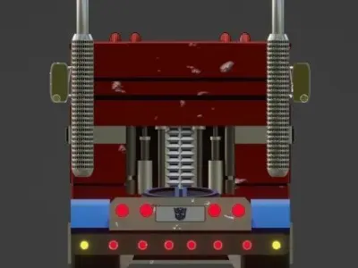 Optimus Prime Truck Free 3D model