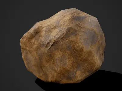 Cliff Rock One Free low-poly 3D model