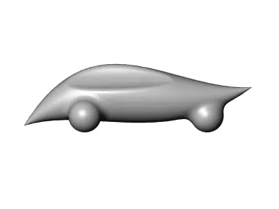 Miniature vehicle automotive speed sculpture N003 3D print model