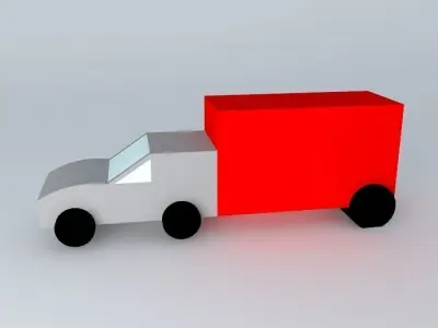 transport truck Free 3D model