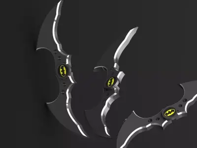 Batarang from Arkham Asylum  Arkham City Free 3D model