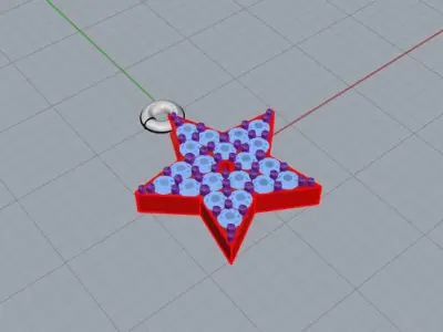 Star   pendants 3D print model