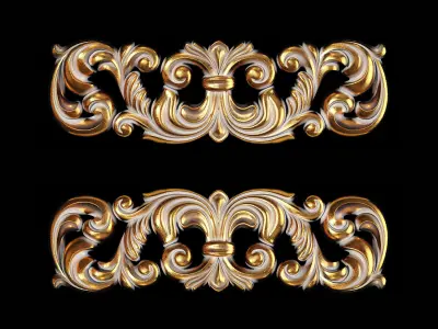 Classic carved 094 3D model