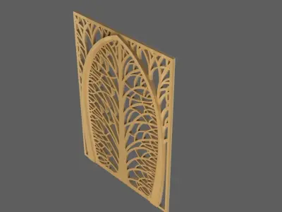 3d tree gate door 3d printer cnc 3D print model