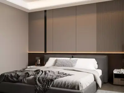 Modern Bedroom 3D Model 3D model