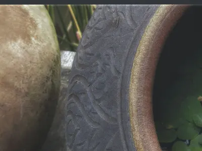 CANVAS PRINT TITLE THAI WATER LILLY 3D model