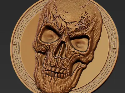 skull pendant 3D print model